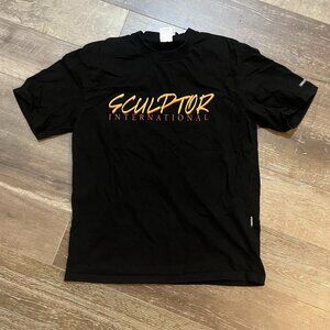 Sculptor black logo tee
